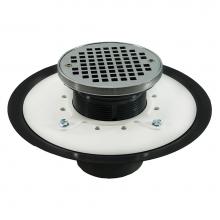 Jones Stephens D53462 - 3'' Heavy Duty PVC Drain Base with 3-1/2'' Plastic Spud and 5'' Chro