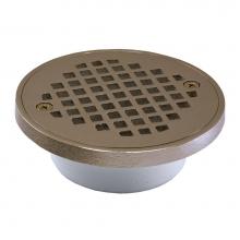 Jones Stephens D54314 - 2'' x 3'' General Purpose ABS Drain with 4-1/4'' Nickel Bronze Round