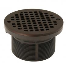 Jones Stephens D6084RB - Oil Rubbed Bronze 3-1/2'' PVC Spud with 5'' Round Strainer