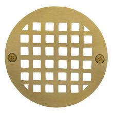 Jones Stephens D60967 - 4'' Polished Brass Round Strainer