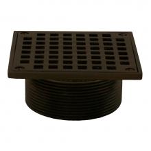 Jones Stephens D6096RB - Oil Rubbed Bronze 3-1/2'' Metal Spud with 5'' Square Strainer