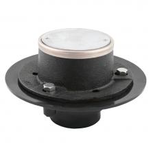 Jones Stephens D64011 - Non-Adjustable Code Blue Drain with Cast Iron Top and ABS Base Test Cap Included