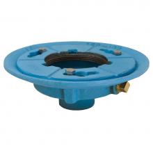 Jones Stephens D66102 - 2'' Code Blue No Hub Drain Body with 9'' Pan and 3-1/2'' Spud Size -