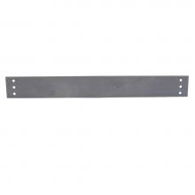 Jones Stephens F160243 - 1-1/2'' x 24'' Galvanized Steel F.H.A. Strap with 3 Holes Vertically Aligned,