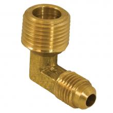 Jones Stephens F40082 - 1/4'' x 1/8'' 90degree Brass Flare x Male Elbow