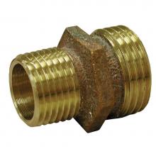 Jones Stephens G20002 - 3/4'' x 1/2'' Brass Garden Hose Fitting, Male Hose To Male Pipe