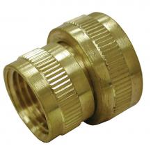 Jones Stephens G20031 - 3/4'' x 1/2'' Brass Garden Hose Fitting, Female Hose To Female Pipe Swivel