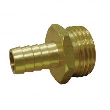 Jones Stephens G20041 - 1/2'' x 3/4'' Brass Garden Hose Fitting, Hose Barb To Male Hose