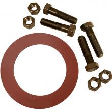Jones Stephens G52105 - 5'' Red Rubber Ring Gasket Kit, 3/4'' x 3-1/4'' Bolt Size
