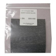 Jones Stephens G55002 - 6'' x 6'' Square Black Fiber Gasket and Washer Material (1 sheet)