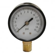 Jones Stephens G61015 - 15 PSI Pressure Gauge, 2-1/2'' Face