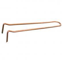 Jones Stephens H11054 - 1/2'' x 4'' Pipe Hook, Copper Clad, Carton of 50