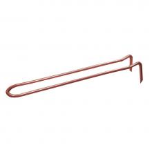 Jones Stephens H11080 - 3/4'' x 10'' Pipe Hook, Copper Clad, Carton of 50