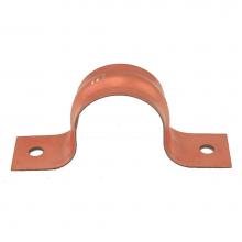 Jones Stephens H15075 - 3/4'' CTS Pipe Strap, Two-Hole, Copper Clad, Carton of 100