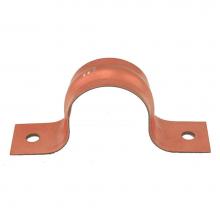 Jones Stephens H15125 - 1-1/4'' CTS Pipe Strap, Two-Hole, Copper Clad, Carton of 100