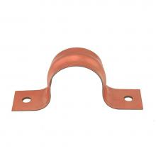 Jones Stephens H16100 - 1'' CTS Pipe Strap, Two-Hole, Solid Copper, Carton of 100