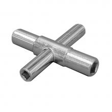 Jones Stephens J40005 - 4-Way Key For Valve, Faucet, and Silcock Sizes 1/4'', 9/32'', 5/16''