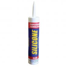 Jones Stephens J40208 - 10.1 oz. 100 percent Clear Silicone Caulk, Carton of 12