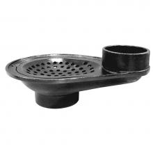 Jones Stephens J60030 - 4'' Hub Inlet x 4'' Spigot Outlet Cast Iron Rainleader Cesspool