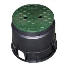 Jones Stephens M06010 - 10'' Round Valve Box, Body and Green Lid