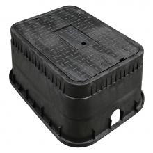 Jones Stephens M15002 - 15'' Jumbo Water Meter Box and Black Reader Lid