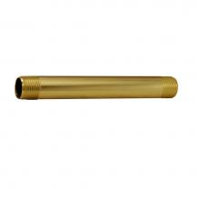 Jones Stephens N2310PB - Polished Brass Brass Nipple 1/2'' x 6''