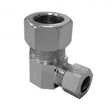 Jones Stephens N65106LF - 5/8'' x 3/8'' 90degree Chrome Plated Compression Elbow, Lead Free