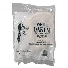 Jones Stephens O15007 - White 3/8'' Cord Oakum (27'' Cut Length), 1 lb. Bag
