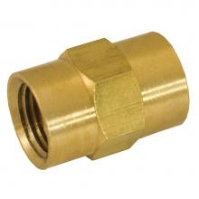 Jones Stephens P10032 - 1/8'' Yellow Brass Coupling