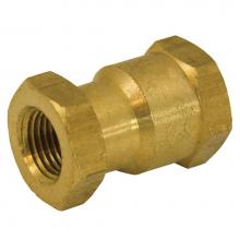 Jones Stephens P19082 - 1/2'' x 1/8'' Yellow Brass Bell Reducer