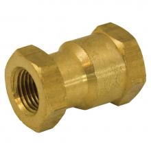 Jones Stephens P19084 - 1/2'' x 1/4'' Yellow Brass Bell Reducer