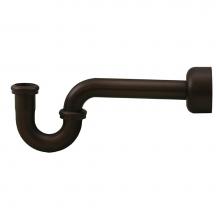 Jones Stephens P3450RB - Oil Rubbed Bronze 1-1/4'' OD Brass Tubular P-Trap with Box Escutcheon