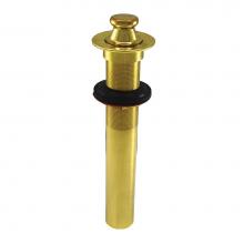 Jones Stephens P3500PB - Polished Brass Lavatory Lift and Turn Drain without Overflow