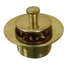 Jones Stephens P35051 - Polished Brass 1-3/8'' Lift and Turn Tub Drain