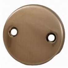 Jones Stephens P35616 - Satin Nickel Two-Hole Overflow Plate with Screws