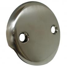 Jones Stephens P3565BN - Brushed Nickel Two-Hole Waste and Overflow Faceplate