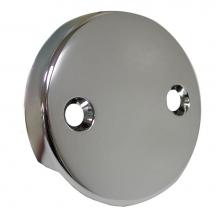 Jones Stephens P3565PS - Polished Stainless Two-Hole Waste and Overflow Faceplate
