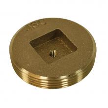 Jones Stephens P54400 - 4'' Brass Plug For Extension Cover 4-1/2'' OD