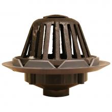 Jones Stephens R18001 - 2'' PVC Roof Drain with Cast Iron Dome