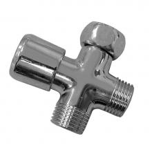 Jones Stephens S01070 - Chrome Plated Brass Push Button Shower Diverter Valve