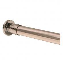 Jones Stephens S02057 - 5'' Aluminum Shower Rod with Plastic Jiffy Flanges, Bulk Carton of 50