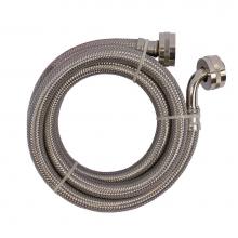 Jones Stephens S04267 - 3/4'' FHT x 60'' Stainless Steel Washing Machine Connection with Long 90degree