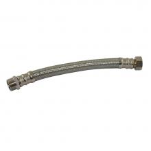 Jones Stephens S04357 - 3/4'' x 3/4'' x 18'' Braided Stainless Steel Water Heater Connector