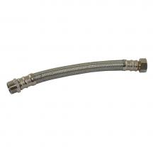 Jones Stephens S04358 - 3/4'' x 3/4'' x 24'' Braided Stainless Steel Water Heater Connector