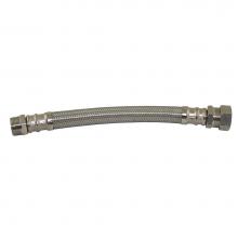 Jones Stephens S04359 - 3/4'' x 3/4'' x 12'' Braided Stainless Steel Water Heater Connector