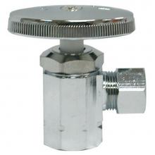 Jones Stephens S10300 - 1/2'' FIP x 3/8'' OD Chrome Plated Multi Turn Supply Stop, Angle