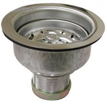 Jones Stephens S14004 - Stainless Steel Deep Cup Basket Strainer with Rolled Edge Basket