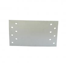 Jones Stephens S163566 - 3-1/2'' x 6'' Stud Guard with 6 Holes, 16 Gauge, Carton of 25