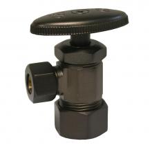 Jones Stephens S4211RB - Oil Rubbed Bronze Compression Angle Stop 5/8'' Comp. x 3/8 Comp.
