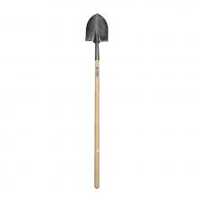 Jones Stephens S49421 - Premium Grade Wood Handle Shovel, Long Handle, Round Point, AMES No.BMTLR